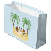 Grand Sac Cadeau Piscine pour chiens d'été (Dos Angle)