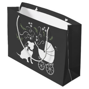 Grand Sac Cadeau Pit Bull Chien Baby Pitbull Douche Genre Neutre