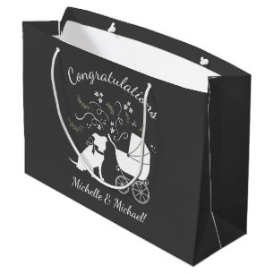 Grand Sac Cadeau Pit Bull Chien Baby Pitbull Douche Genre Neutre
