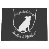 Grand Sac Cadeau Pit Bull Chien Baby shower Puppy Pitbull (Devant)