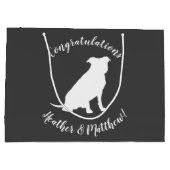 Grand Sac Cadeau Pit Bull Chien Baby shower Puppy Pitbull (Dos)