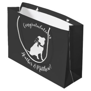 Grand Sac Cadeau Pit Bull Dog Baby shower Sexe Neutre