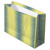 Grand Sac Cadeau Pixel motif 01.B.bw.Yellow BG (Devant Angle)