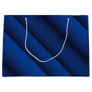 Grand Sac Cadeau Pixel Motif 08.B.w Bleu BG