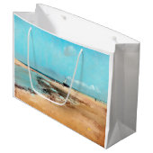 Grand Sac Cadeau Plage à Low Tide (Bouche de la rivière), Edgar Deg (Devant Angle)