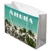 Grand Sac Cadeau Plage d'Aruba Caribbean Island (Dos Angle)