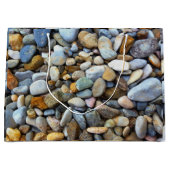 Grand Sac Cadeau Plage de galets (Devant)