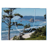 Grand Sac Cadeau Plage de l'océan pittoresque (Dos)