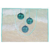 Grand Sac Cadeau Plage Ornements Mer et salutations (Dos)