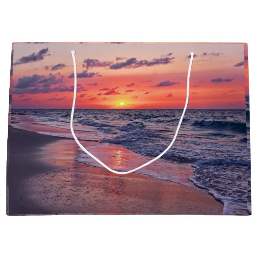 Grand Sac Cadeau Plage Tropical Bahamas Sunset Paradise Beach (Devant)