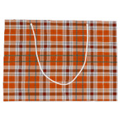 Grand Sac Cadeau Plaid automne (Dos)