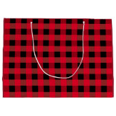 Grand Sac Cadeau Plaid de Buffalo (Dos)