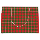 Grand Sac Cadeau Plaid de Noël Rouge Vert (Devant)