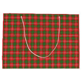 Grand Sac Cadeau Plaid de Noël Rouge Vert (Dos)