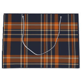 Grand Sac Cadeau Plaid rustique Noël/hiver (Devant)