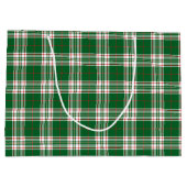 Grand Sac Cadeau Plaid vert (Dos)