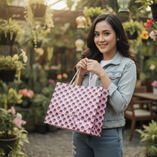 Grand sac cadeau Planet Cat