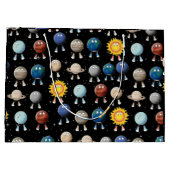 Grand Sac Cadeau Planètes et système solaire (Dos)