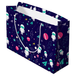 Grand Sac Cadeau Planètes spatiales et astronautes