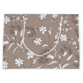 Grand Sac Cadeau plante botanique (Devant)