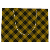 Grand Sac Cadeau Plaque noire jaune tartan MacLeod (Dos)
