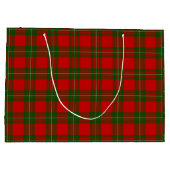 Grand Sac Cadeau Plaque vert rouge de tartan MacGregor (Dos)