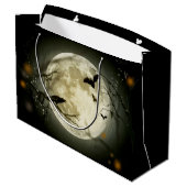 Grand Sac Cadeau Pleine lune d'Halloween (Dos Angle)