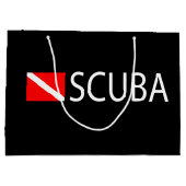 Grand Sac Cadeau Plongeur autonome (Dos)