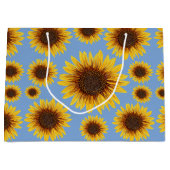 Grand Sac Cadeau Pluie de tournesol (Devant)