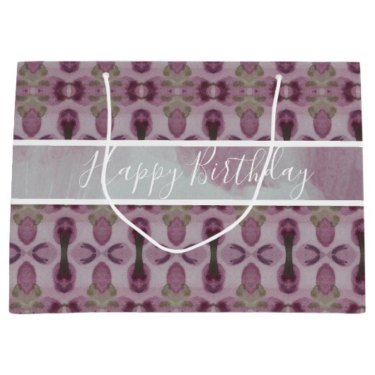 Grand Sac Cadeau Plum Bourgogne (Devant)