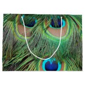 Grand Sac Cadeau Plumes de paon 3 (Dos)