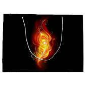 Grand Sac Cadeau Plumes de paquetage de feu (Dos)