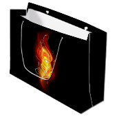 Grand Sac Cadeau Plumes de paquetage de feu (Devant Angle)