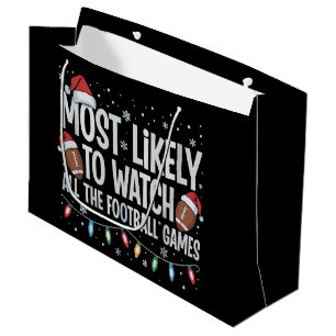 Grand Sac Cadeau Plus susceptible de regarder tous les matchs de fo
