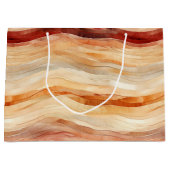 Grand Sac Cadeau Poeach Dusty Cream Waves Birthday (Devant)