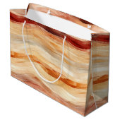 Grand Sac Cadeau Poeach Dusty Cream Waves Birthday (Dos Angle)