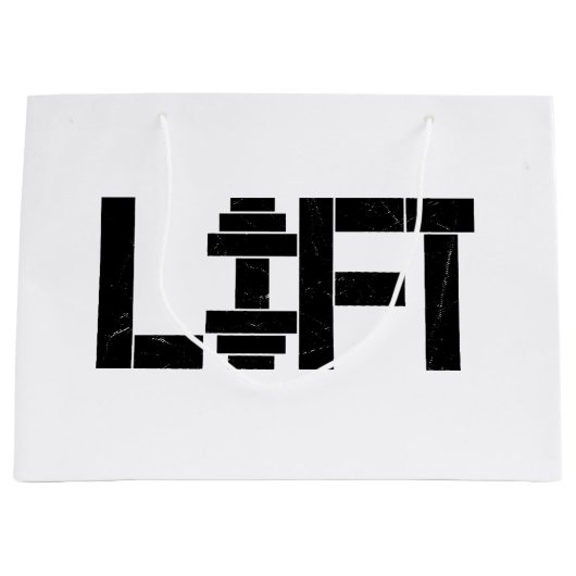 Grand Sac Cadeau Poids Lift (Devant)