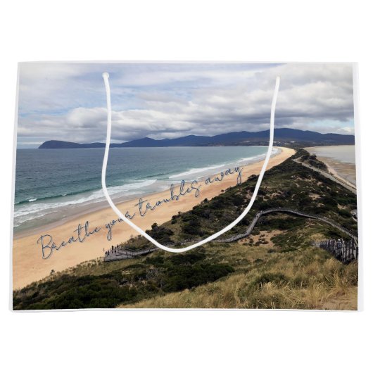 Grand Sac Cadeau Point de vue sur la plage (Devant)