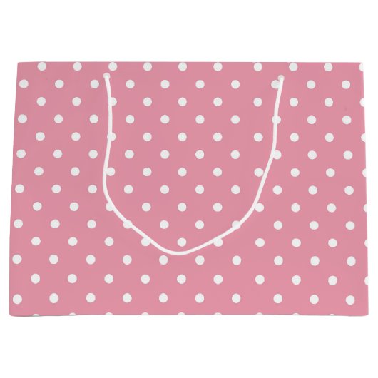 Grand Sac Cadeau Point rose (Devant)