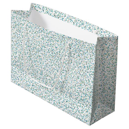 Grand Sac Cadeau Points Spectacles Inspirés Par L'Océan (Devant Angle)