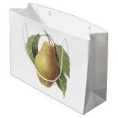 Grand Sac Cadeau poire (espèces de Pyrus) par Redouté (Dos Angle)