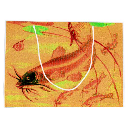 Grand Sac Cadeau poisson (Dos)