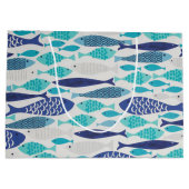 Grand Sac Cadeau Poisson bleu (Dos)