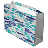 Grand Sac Cadeau Poisson bleu (Dos Angle)