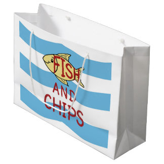 Grand Sac Cadeau Poisson-frites