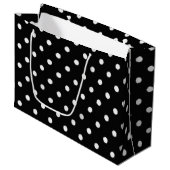 Grand Sac Cadeau Polka dot (Devant Angle)