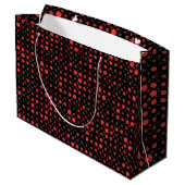 Grand Sac Cadeau Polka Dot 01A.Rouge Black BG (Dos Angle)