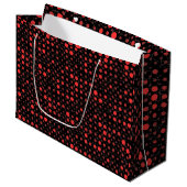 Grand Sac Cadeau Polka Dot 01A.Rouge Black BG (Devant Angle)