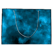 Grand Sac Cadeau Polygone bleu (Dos)