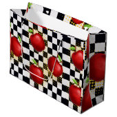 Grand Sac Cadeau pomme (Devant Angle)